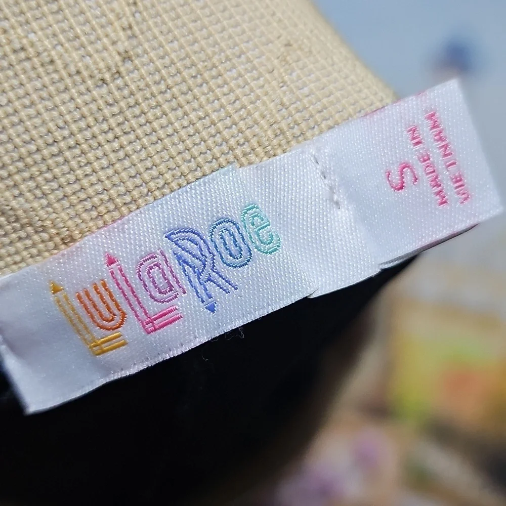 LuLaRoe Lola A-Line Skirt with Colorful Tribal Patterns Small New